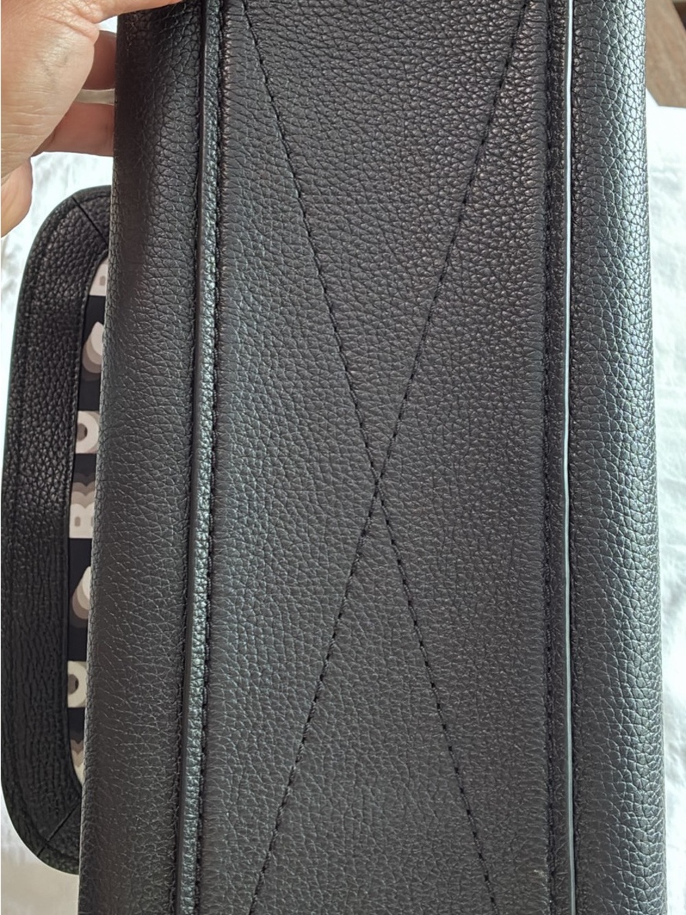 Marc Jacobs Black Pebbled Leather Satchel with Gold Padlock - Picture 6 of 6